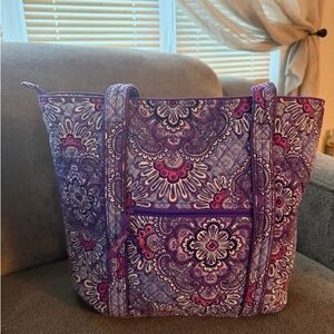 Vera Bradley Purple and Pink Travel Tote